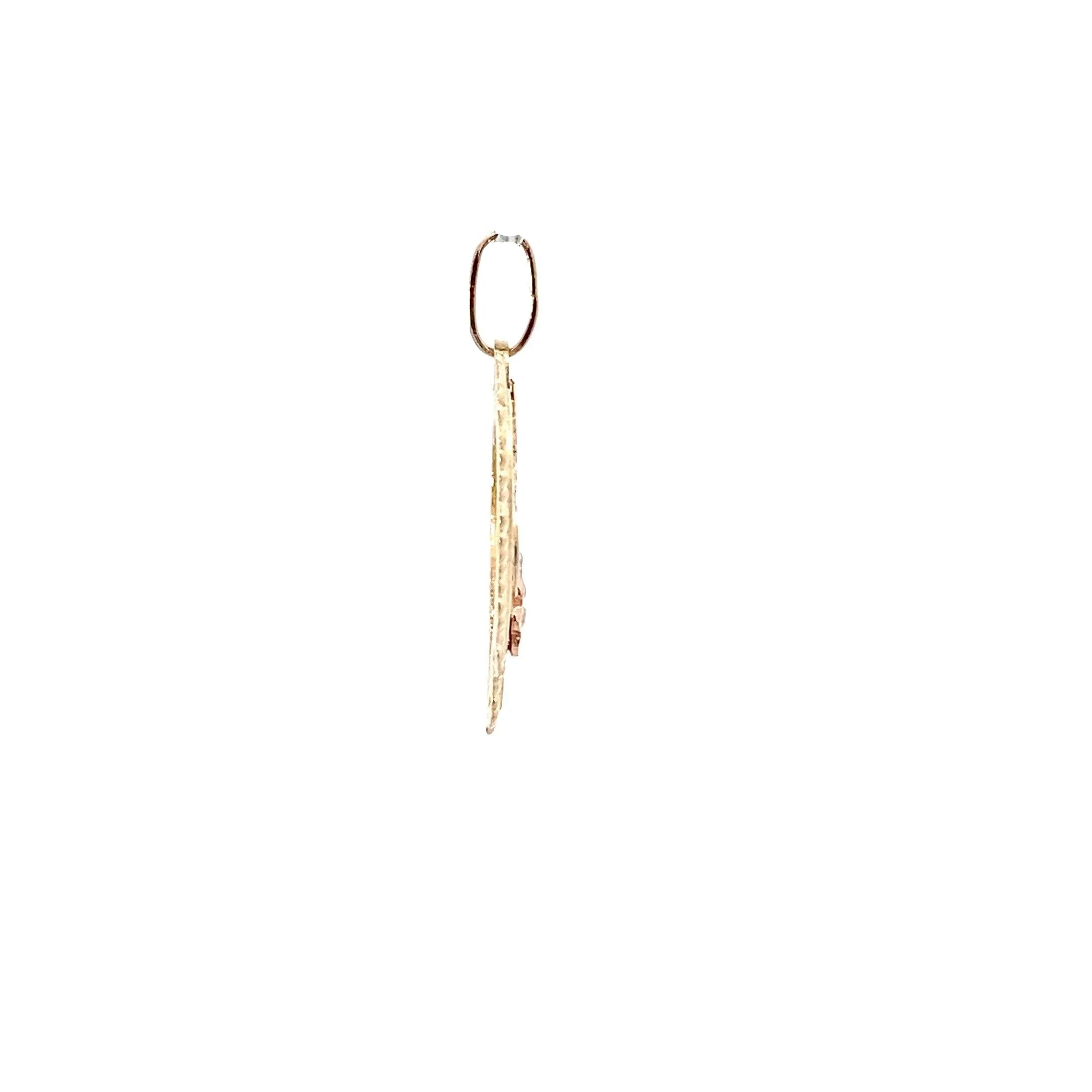 14K Tri-Color Gold #1 Grandma Pendant - Image 5